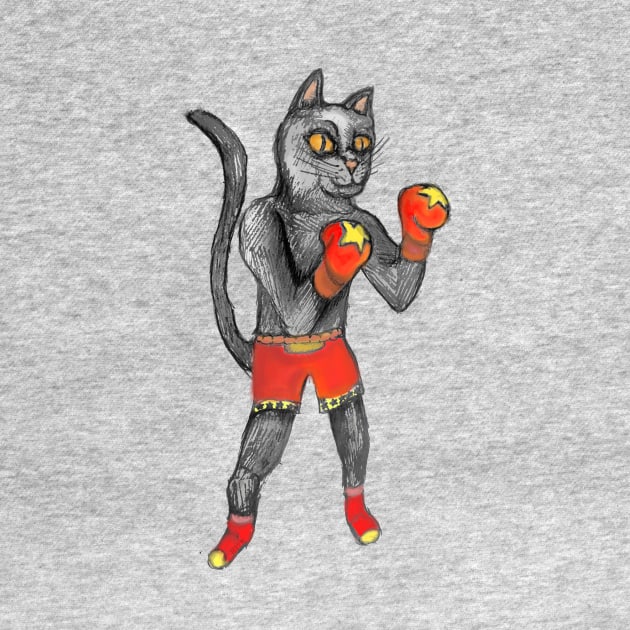 Boxing Cat by Aux_Design